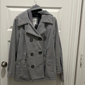 Vine & Valley Gray Peacoat NWOT